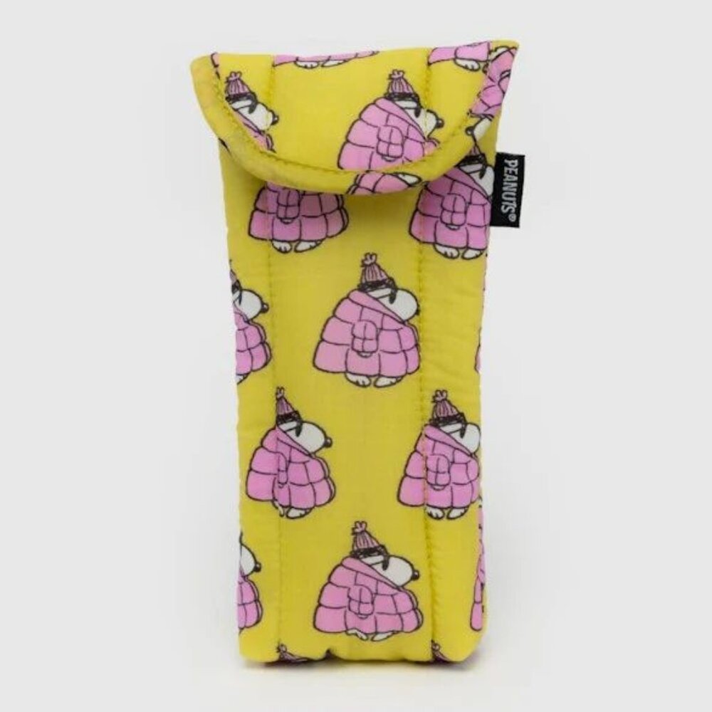 Baggu x Peanuts NWT Puffy Glasses Sleeve - Mini Puffer Snoopy